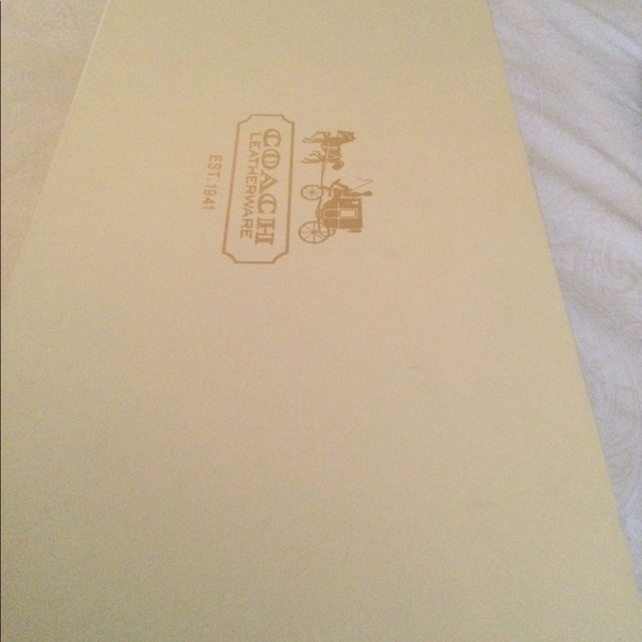 NIB Coach Dorothy wedge black leather riding boot with gold hardware. Size 8.5. - Picture 7 of 10